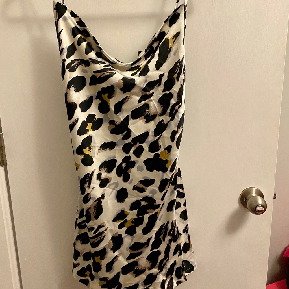 Cheetah slip dress